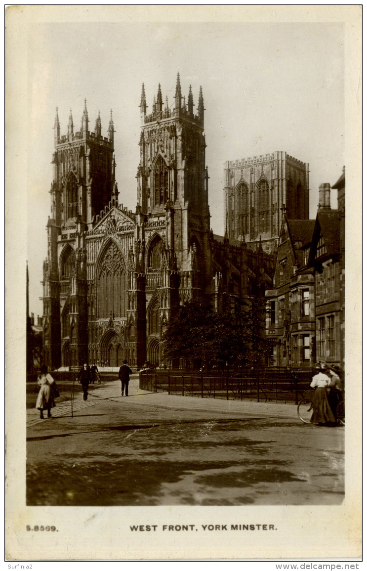 YORKS - YORK - MINSTER - WEST FRONT RP Y3409 - York