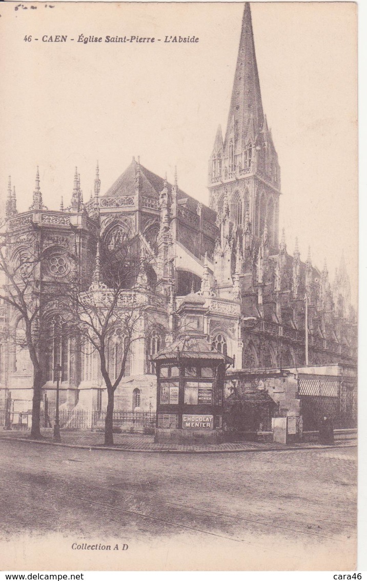 CPA - 46. CAEN - église St Pierre L'abside - Caen