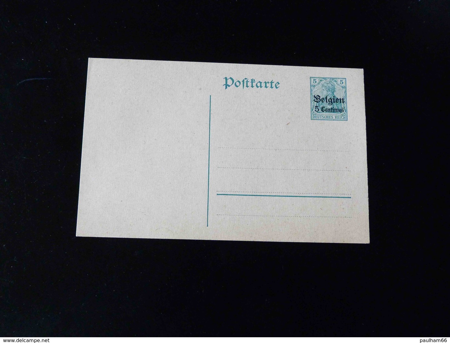 ENTIER POSTAL  5 C BELGIEN - German Occupation