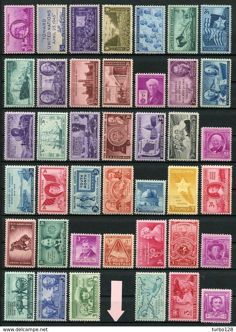 USA Collection ** Des Années 1945 1952 Neufs MNH Superbes Cote 20,10 € - Collections