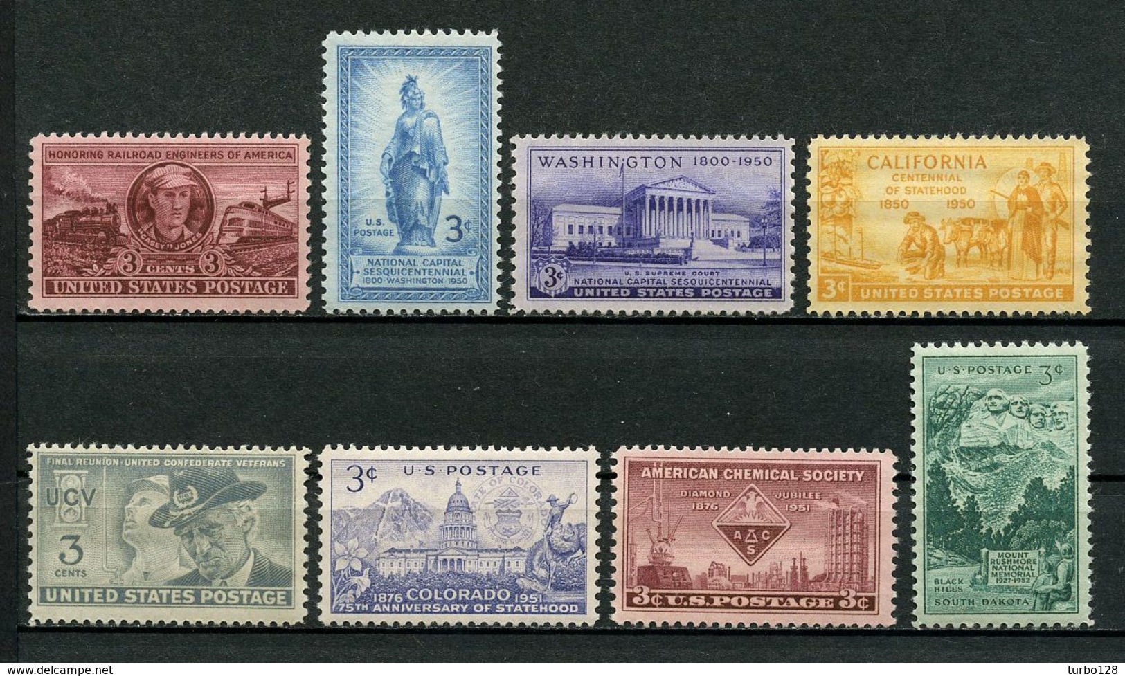 USA Collection ** Des Années 1945 1952 Neufs MNH Superbes Cote 20,10 € - Collections