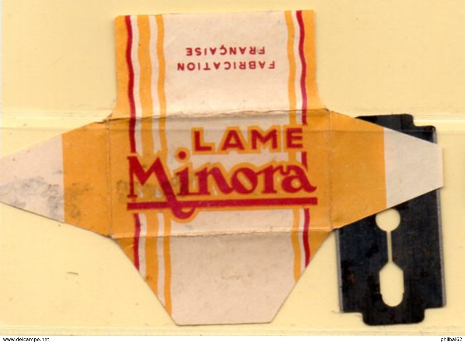 Rasage. Razor Blade. Lame De Rasoir. Lame Minora. France. - Lames De Rasoir