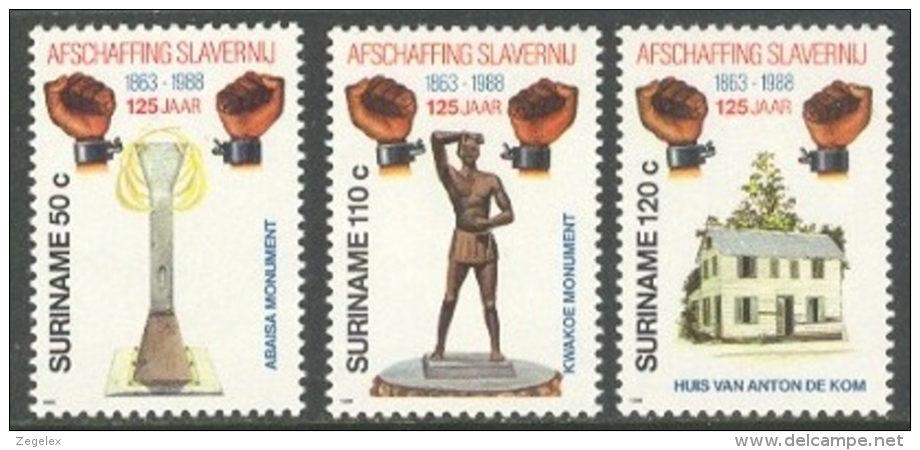 Suriname 1988 Afschaffing Slavernij - End Of Slavery MNH/**/Postfris - Surinam