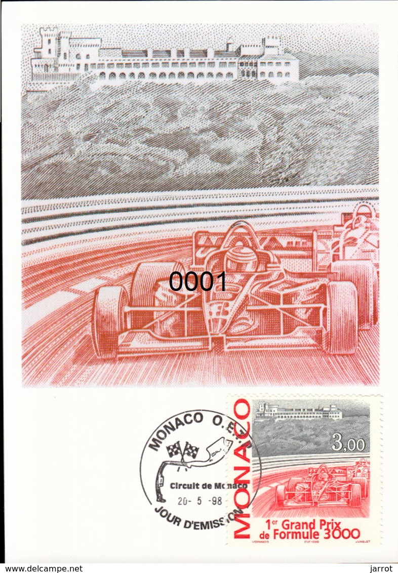 N° 2160 Circuit De Monaco 20/05/1998 - Cartas Máxima