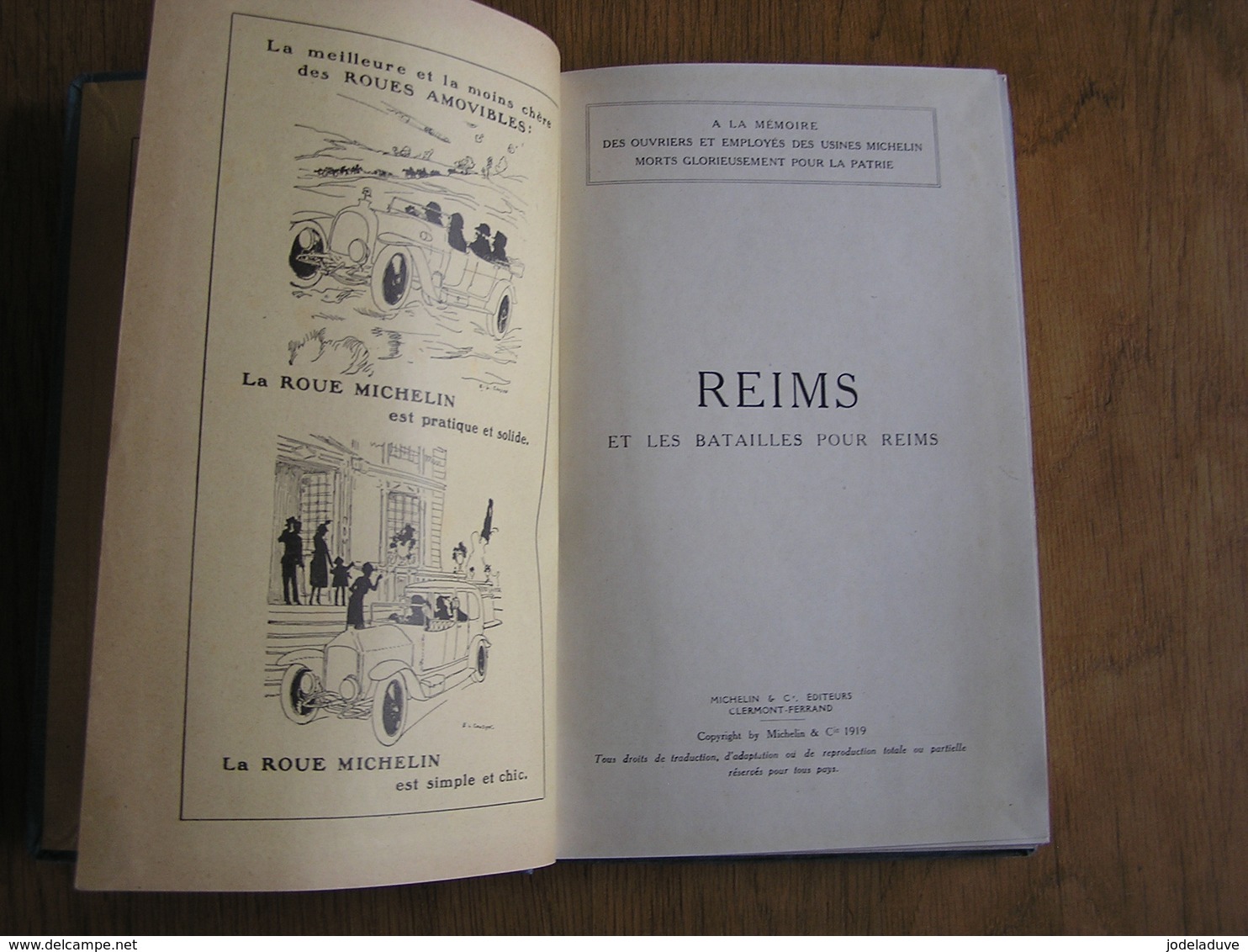 REIMS ET LES BATAILLES POUR REIMS 1914 1918 Guide Illustré Michelin Champs De Bataille Régionalisme Guerre 14 18 Poilus - Guerre 1914-18