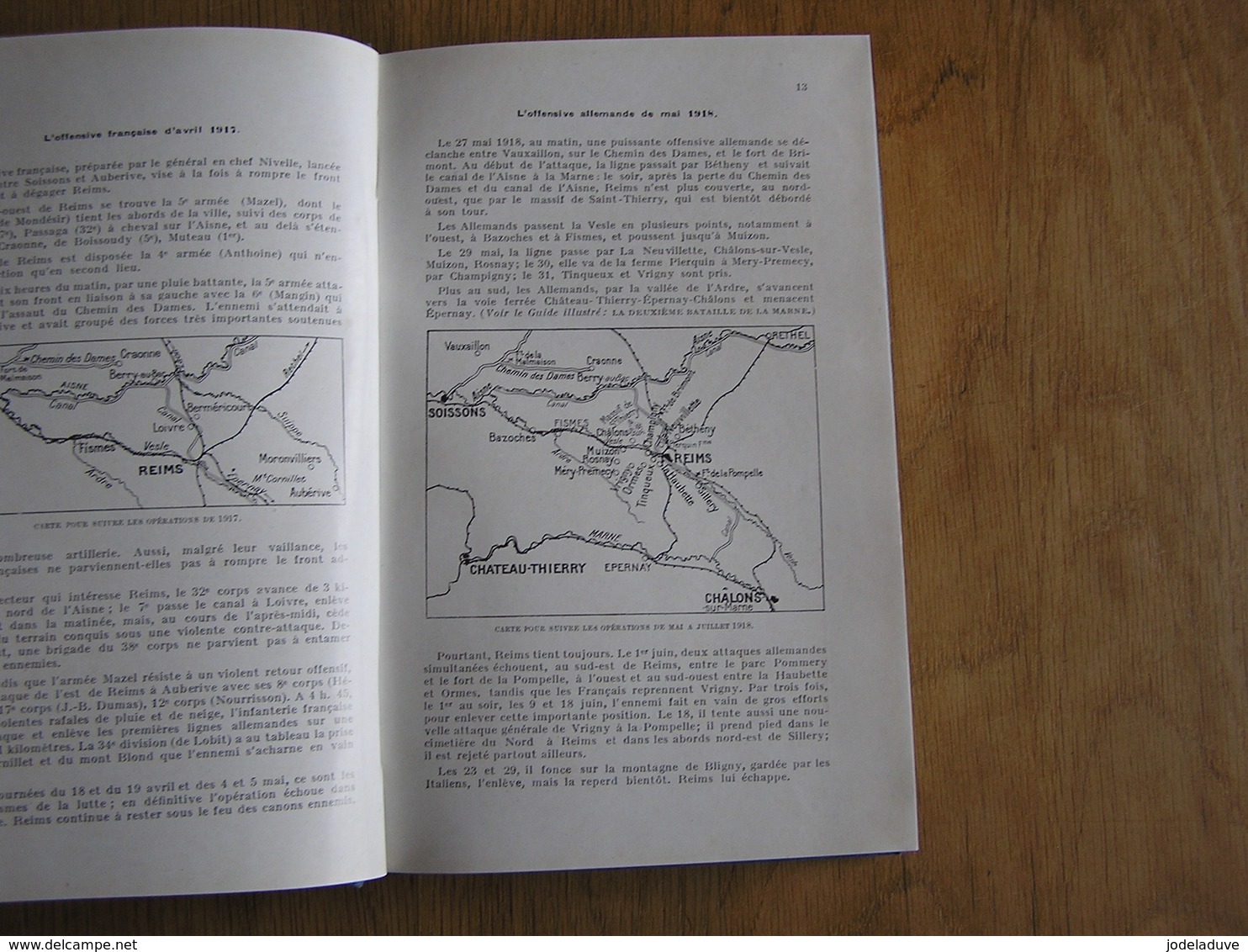 REIMS ET LES BATAILLES POUR REIMS 1914 1918 Guide Illustré Michelin Champs de Bataille Régionalisme Guerre 14 18 Poilus