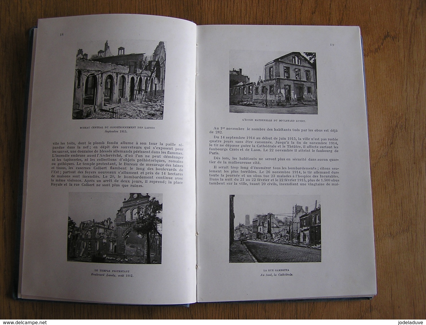 REIMS ET LES BATAILLES POUR REIMS 1914 1918 Guide Illustré Michelin Champs de Bataille Régionalisme Guerre 14 18 Poilus