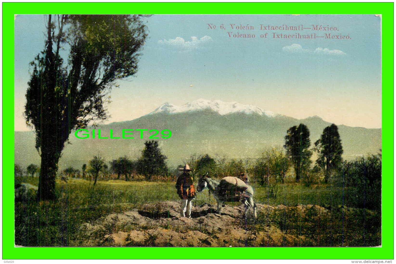 MEXICO - VOLCAN IXTACCIHUATL -  EDITOR E. MARTIN - - Mexico