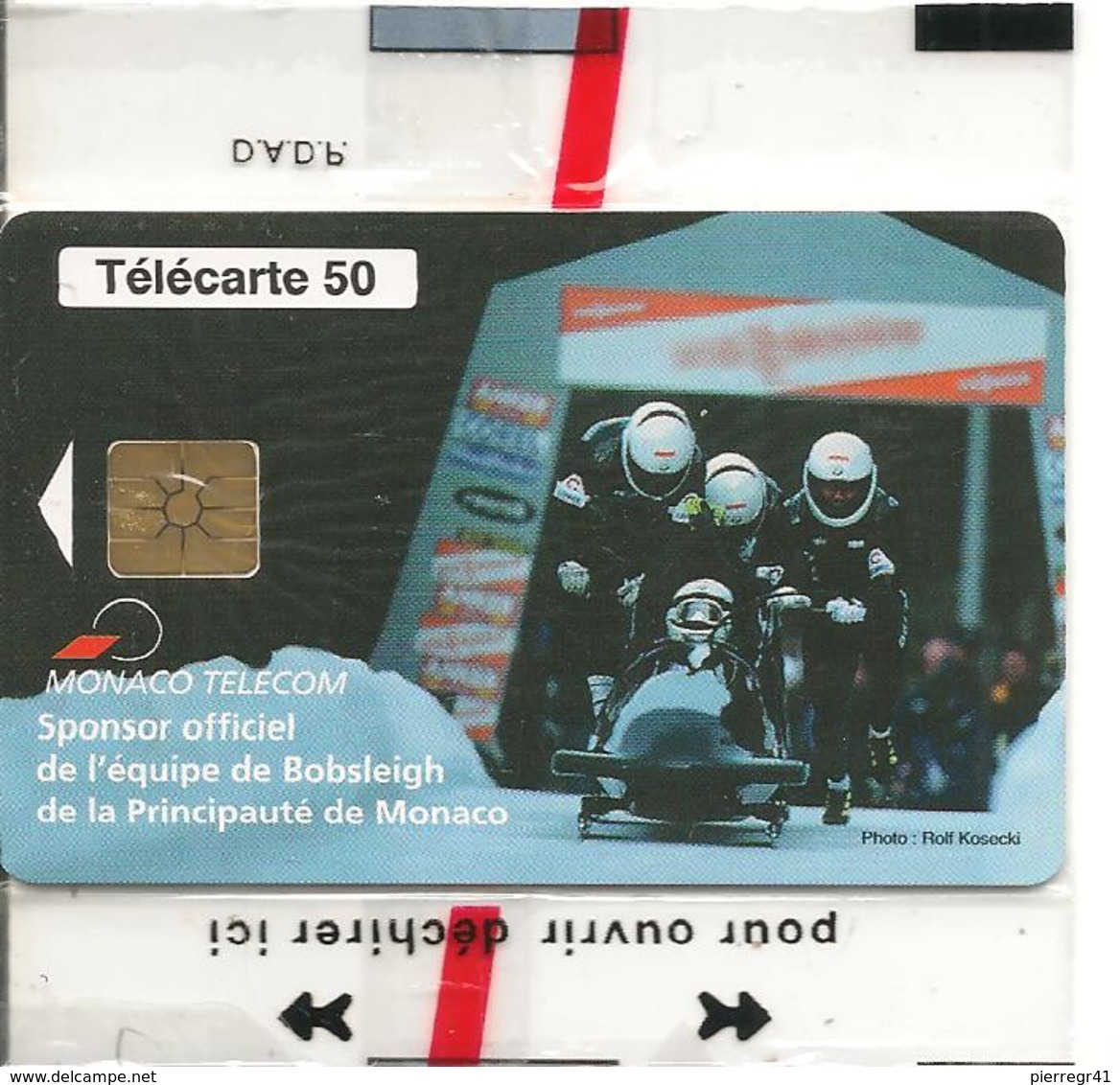 CARTE-PUBLIC-MONACO-50U-MF50-GEM B-09/98-BOBSLEIG-NSB-TBE- - Monaco