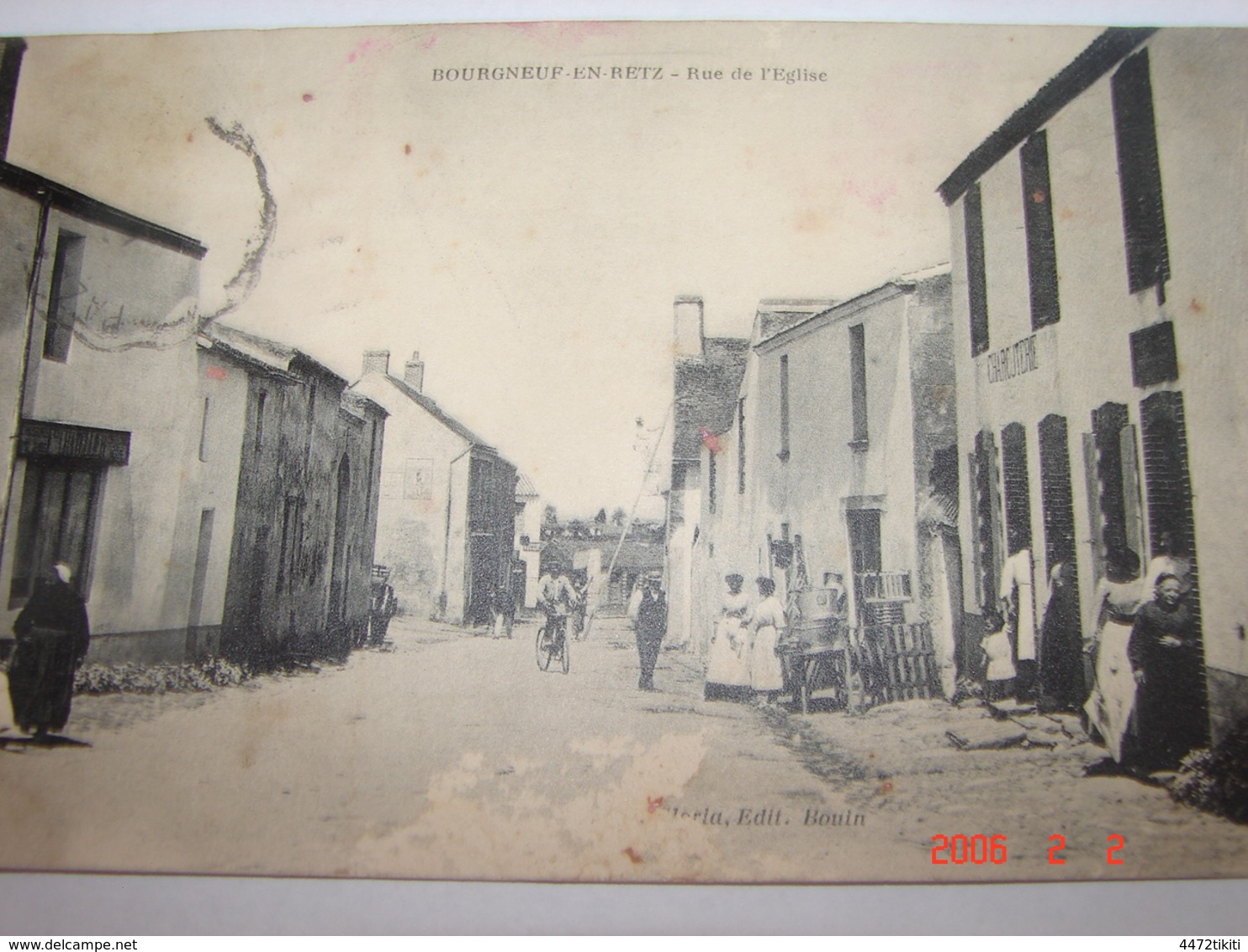 C.P.A.- Bourgneuf En Retz (44) - Rue De L'Eglise - 1910 - TTB (AO 28) - Bourgneuf-en-Retz