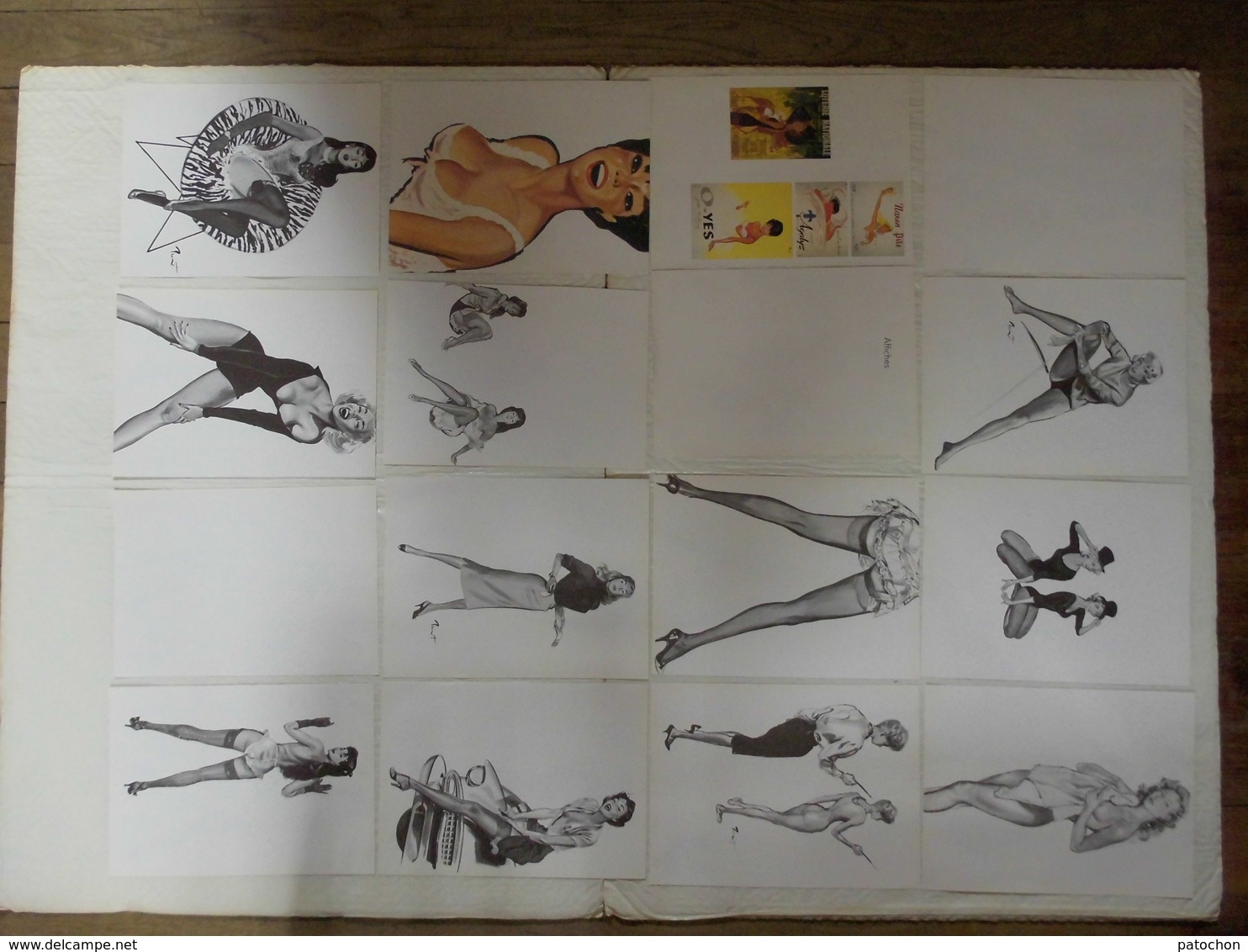 43 Reproductions A4 Affiche Dessin Brenot Nombreuses En Recto Verso Pin Up Érotique. - Estampes & Gravures