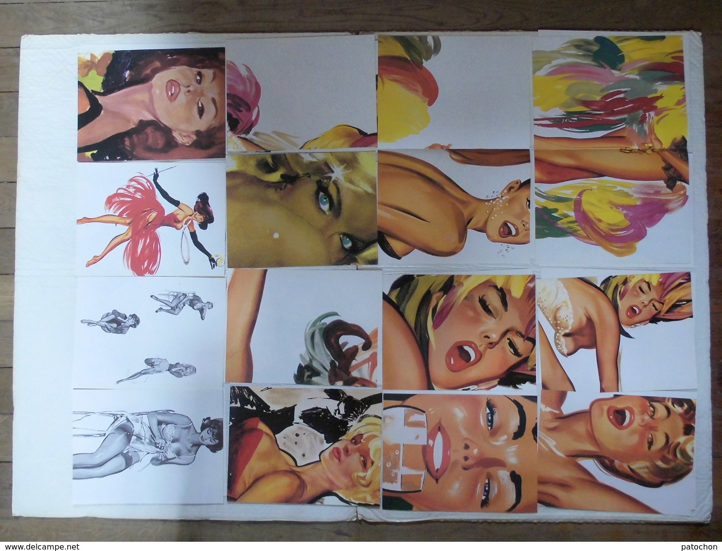 43 Reproductions A4 Affiche Dessin Brenot Nombreuses En Recto Verso Pin Up Érotique. - Estampes & Gravures