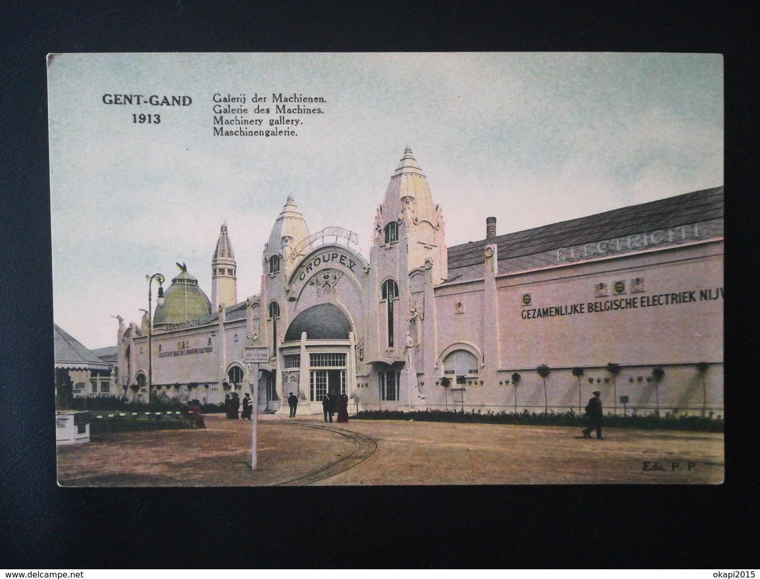 Lot 7 CARTES POSTALES PAVILLON CONGO BELGE EXPOSITION UNIVERSELLE DE GAND  BELGIQUE FLANDRE ORIENTALE ANNÉE 1913 - Gent