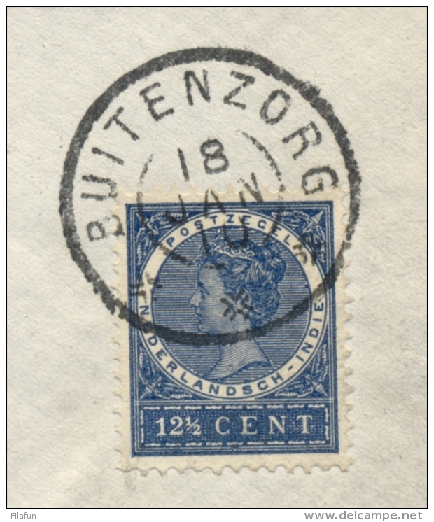 Nederlands Indië - 1910 - 12,5 Cent Veth Van GR BUITENZORG Via KB WELTEVREDEN Naar Wien / Österreich - Nederlands-Indië