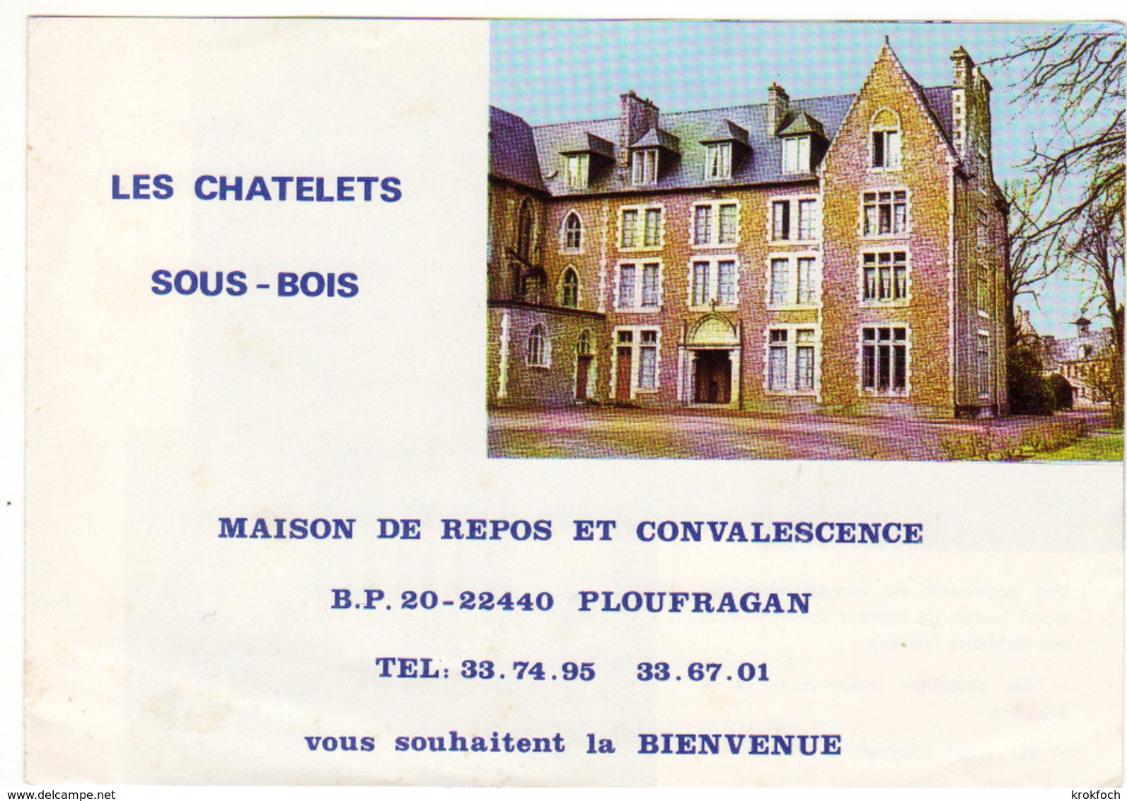 Ploufragan - Dépliant 4 Pages Format Carte Postale - Les Chatelets - Ploufragan