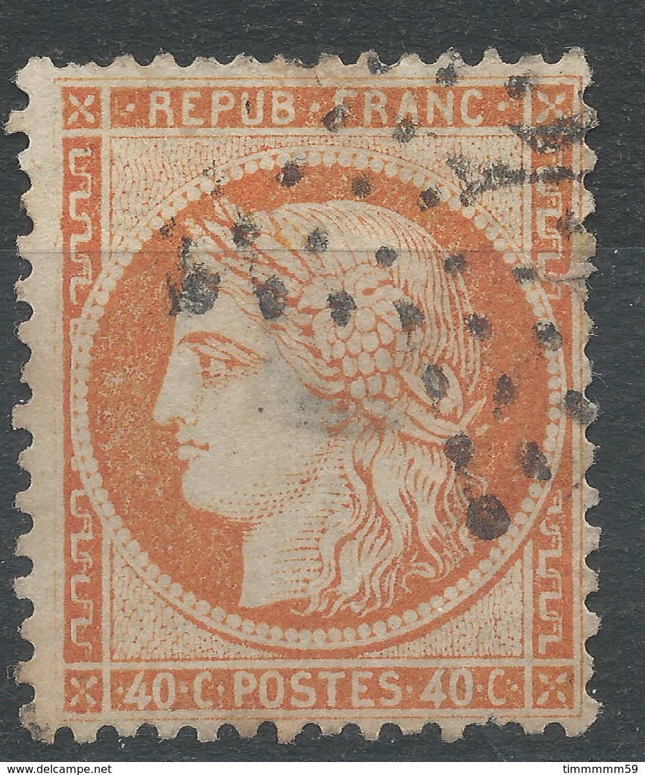 Lot N°44262  Variété/n°38, Oblit étoile Chiffrée 4 De PARIS ( R. D'Enghien ), Filet OUEST - 1870 Siege Of Paris