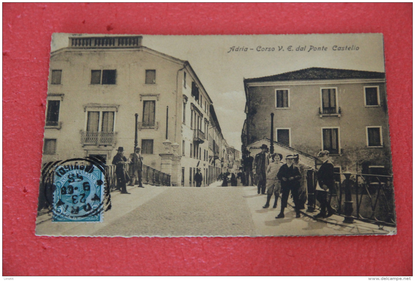 Adria Rovigo Corso V.E. Dal Ponte Castello 1908 Animatissima Bellissima +++++++ - Altri & Non Classificati