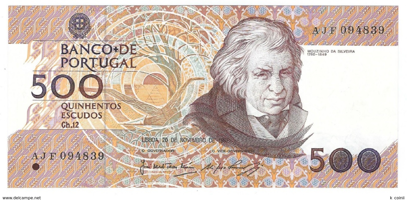 Portugal - 500 Escudos (500$00) 1987 20 Nov - UNC - Portugal