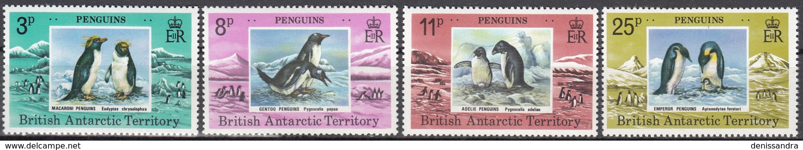 British Antarctic Territory 1979 Michel 74 - 77 Neuf ** Cote (2005) 34.10 Euro Manchots - Neufs