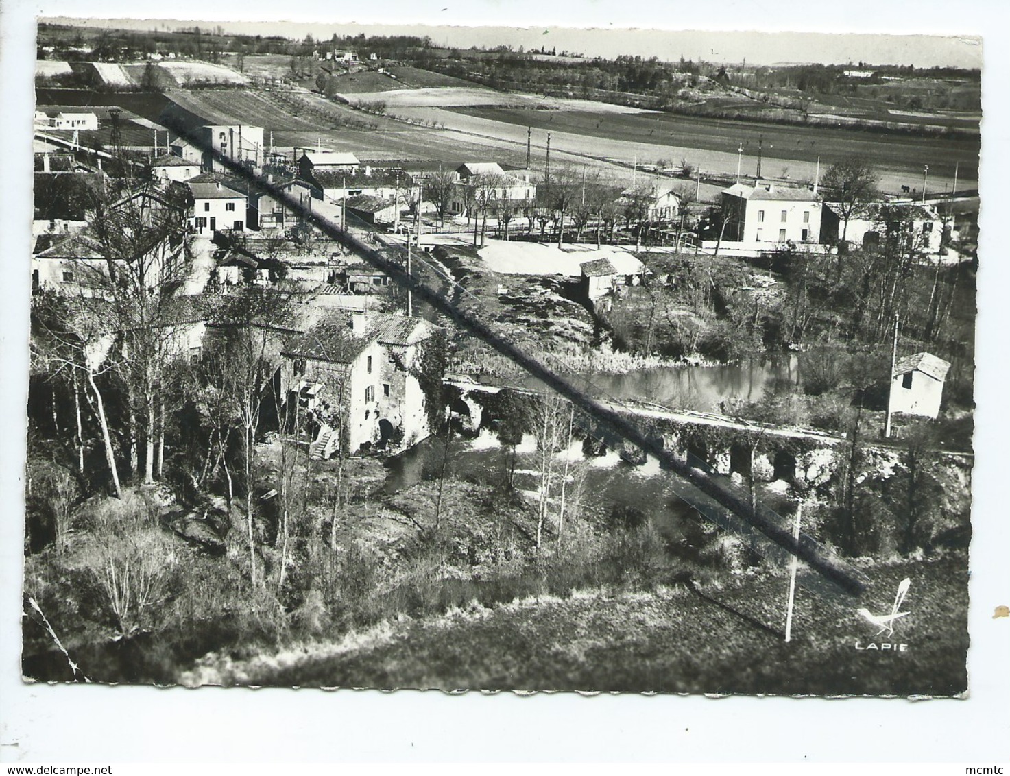 CPSM Grand Format - En Avion Au Dessus De...4 - La Sauvetat Du Dropt -(L.-et-G.) - Le Moulin - Other & Unclassified