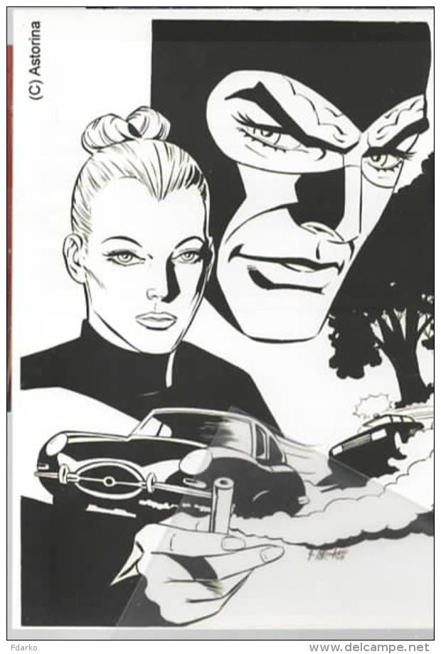 Jaguar E-Type Disegno Di Una Vita Diabolika Giorgio Montorio Diabolik Eva Kant - Bandes Dessinées