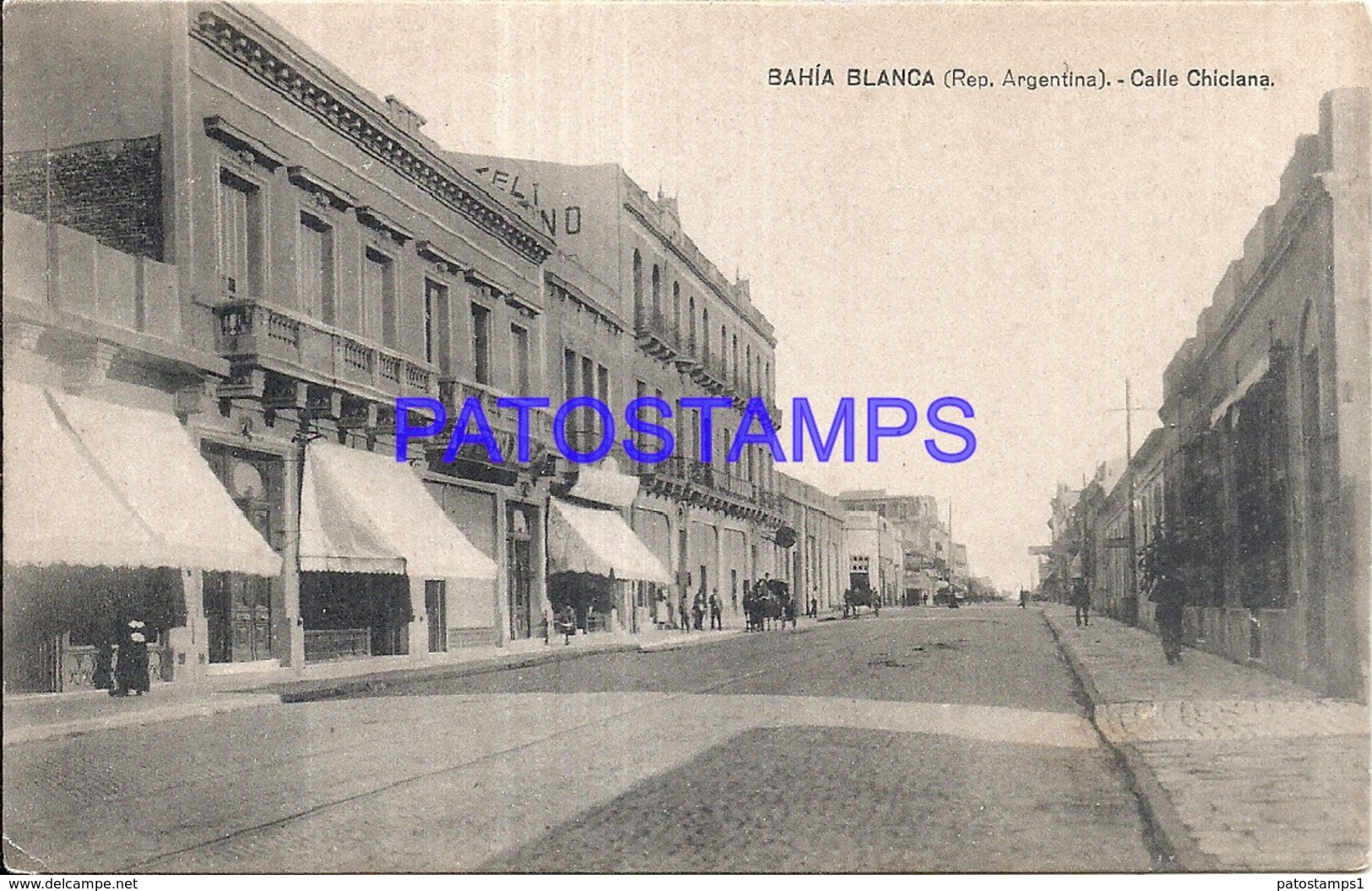 97868 ARGENTINA BAHIA BLANCA BS AS STREET CALLE CHICLANA POSTAL POSTCARD - Argentina