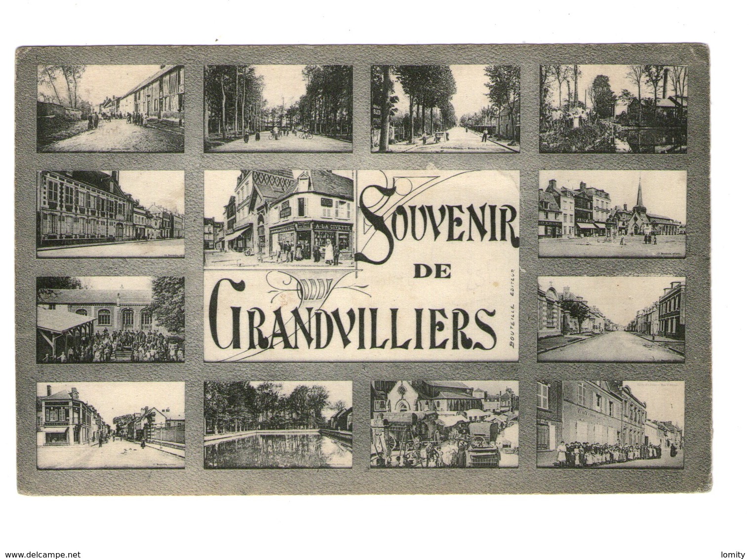 60 Grandvilliers Souvenir Carte 13 Vues Cpa Carte Animée Animation - Grandvilliers