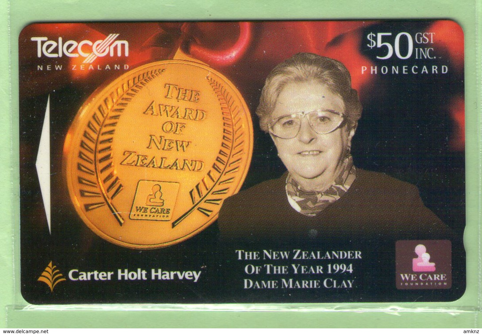 New Zealand - 1994 The Award Of NZ - $50 Dame Marie Clay - NZ-F-26 - VFU - Nouvelle-Zélande