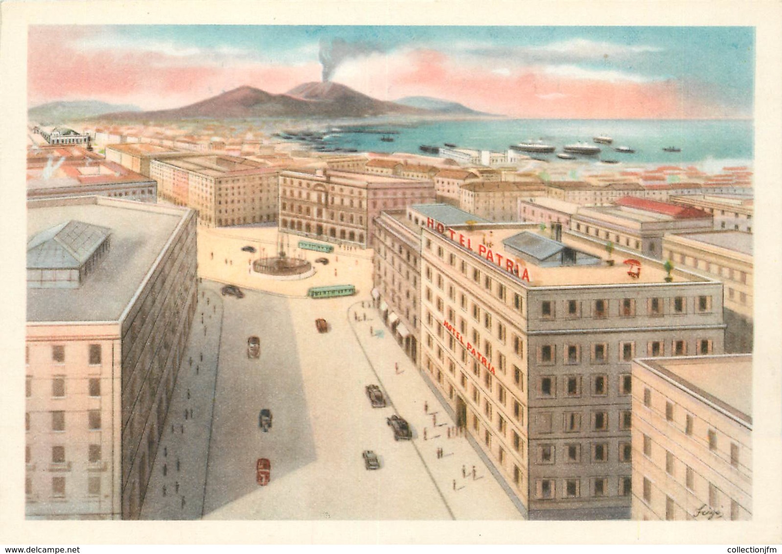 CPSM ITALIE "Naples, Hotel Albergo Patria" - Napoli (Napels)