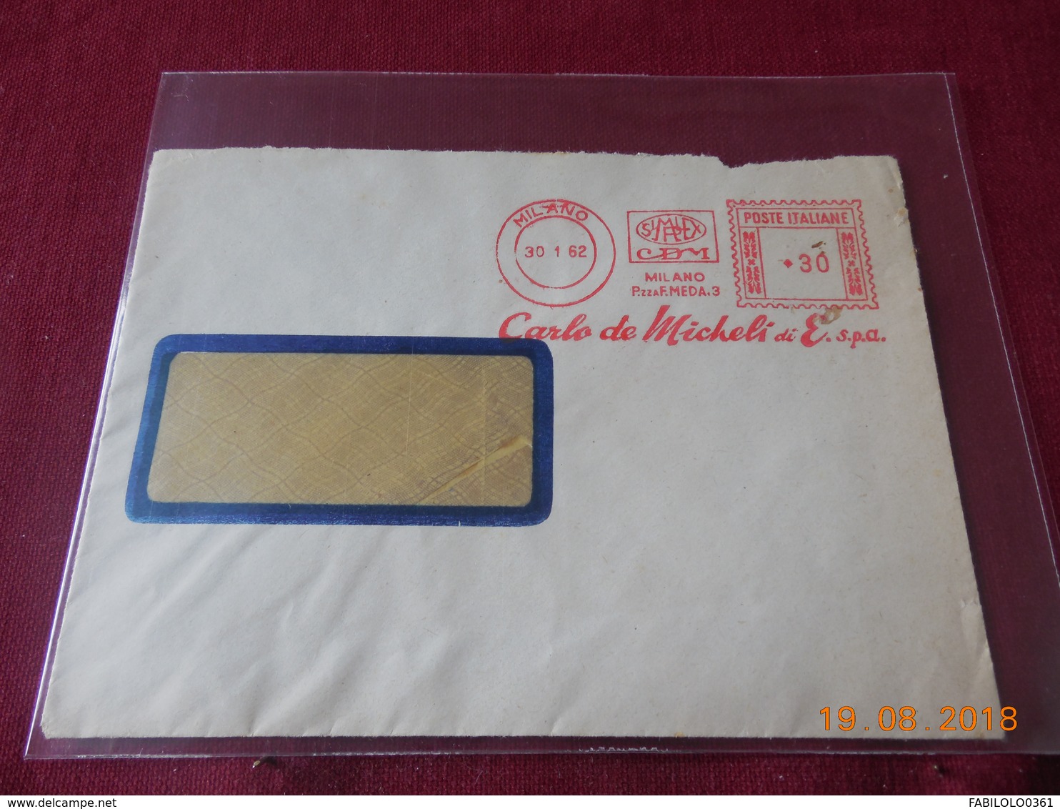 Deux Lettres D Italie A Destination De Paris Avec Affranchissement EMA (tres Beau) 1961-1962 - Macchine Per Obliterare (EMA)