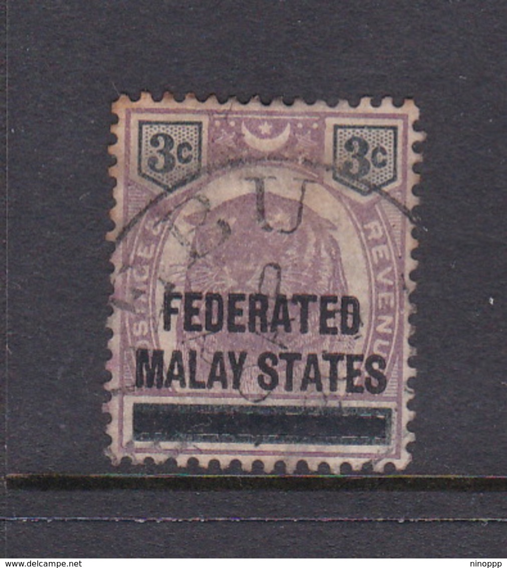 Malaysia-Federated Malay States, SG 3 1897 3c Brown,mint Hinged - Malaya (British Military Administration)