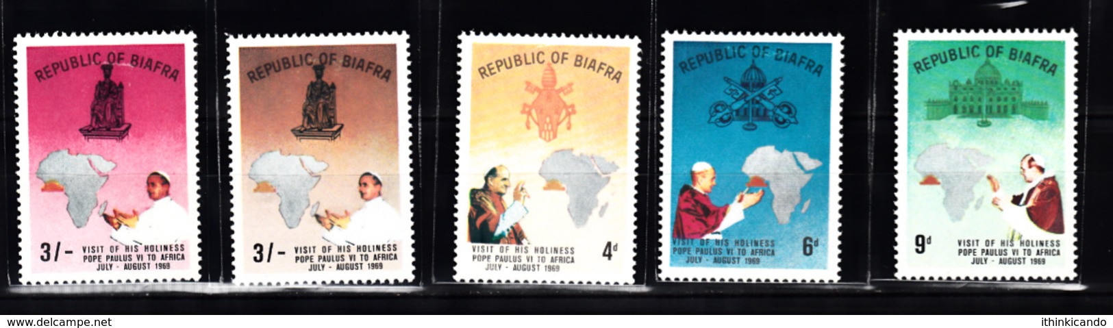 BIAFRA 1969 POPE MLH - Nigeria (1961-...)