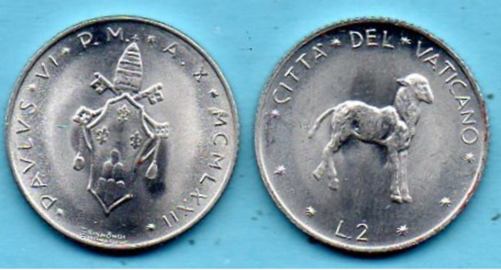 VATICAN  2 Lire 1972  KM#117 - Vaticaanstad