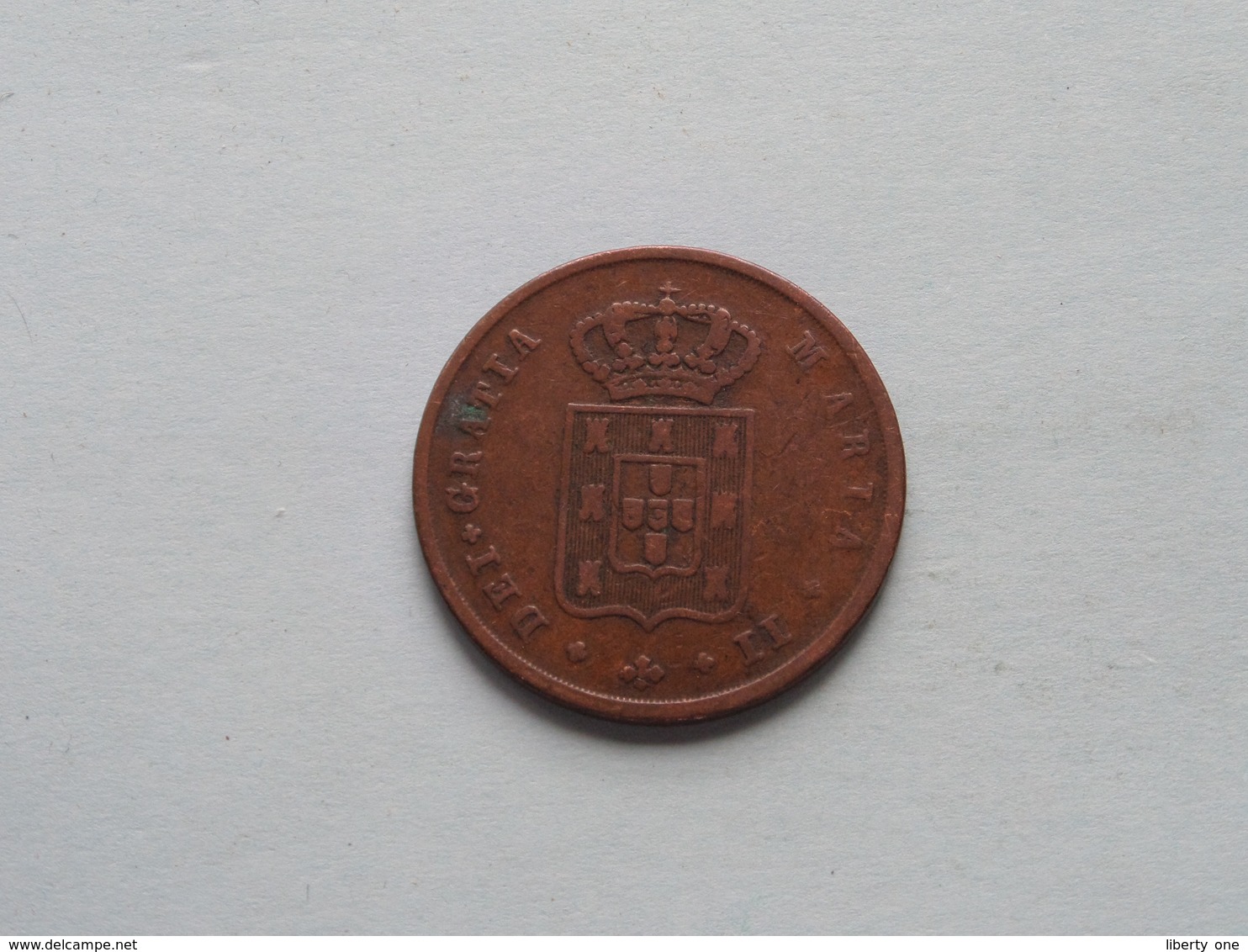 1839 - 10 Reis / KM 409 ( Uncleaned - For Grade, Please See Photo ) ! - Portogallo