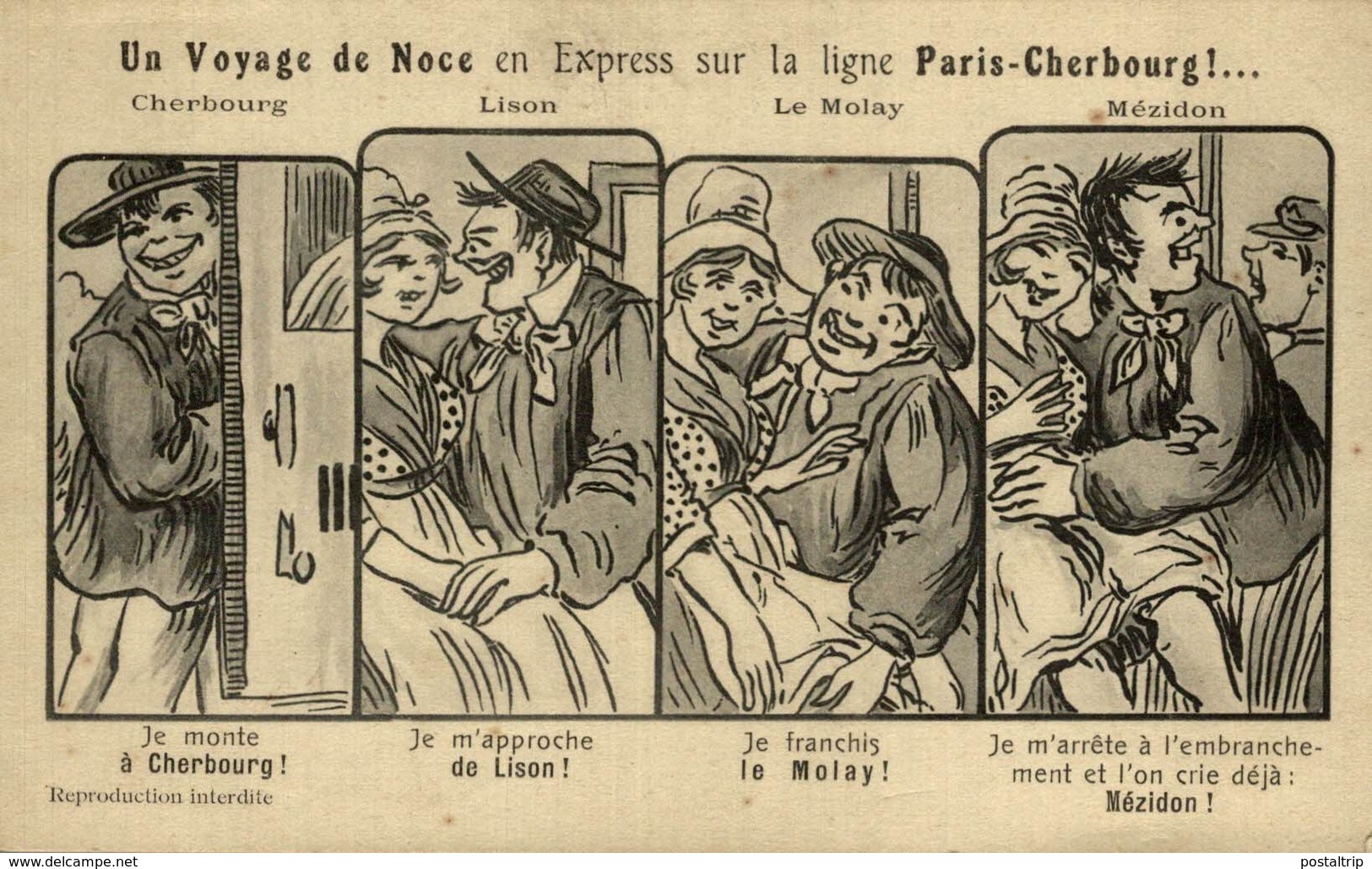 "UN VOYAGE DE NOCE EN EXPRESS SUR LA LIGNE PARIS-CHERBOURG - Otros & Sin Clasificación