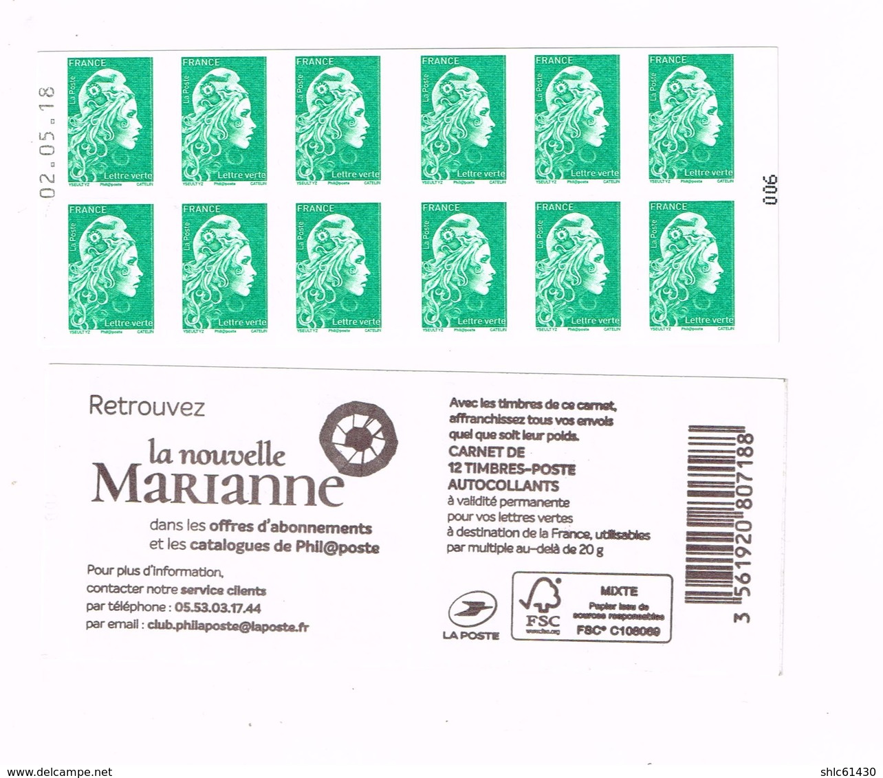 Marianne Engagée - LV - Daté 02.05.18 - Autres & Non Classés
