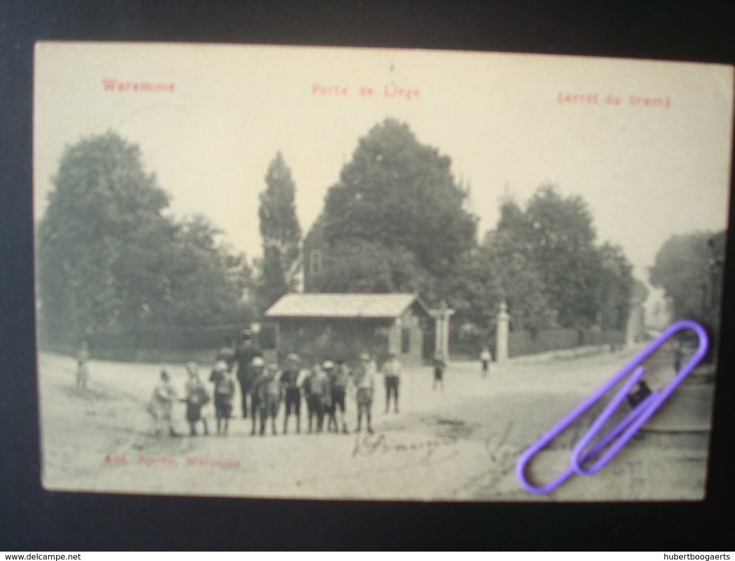WAREMME : Porte De Liège (arrêt Du Tram) En 1908 - Waremme
