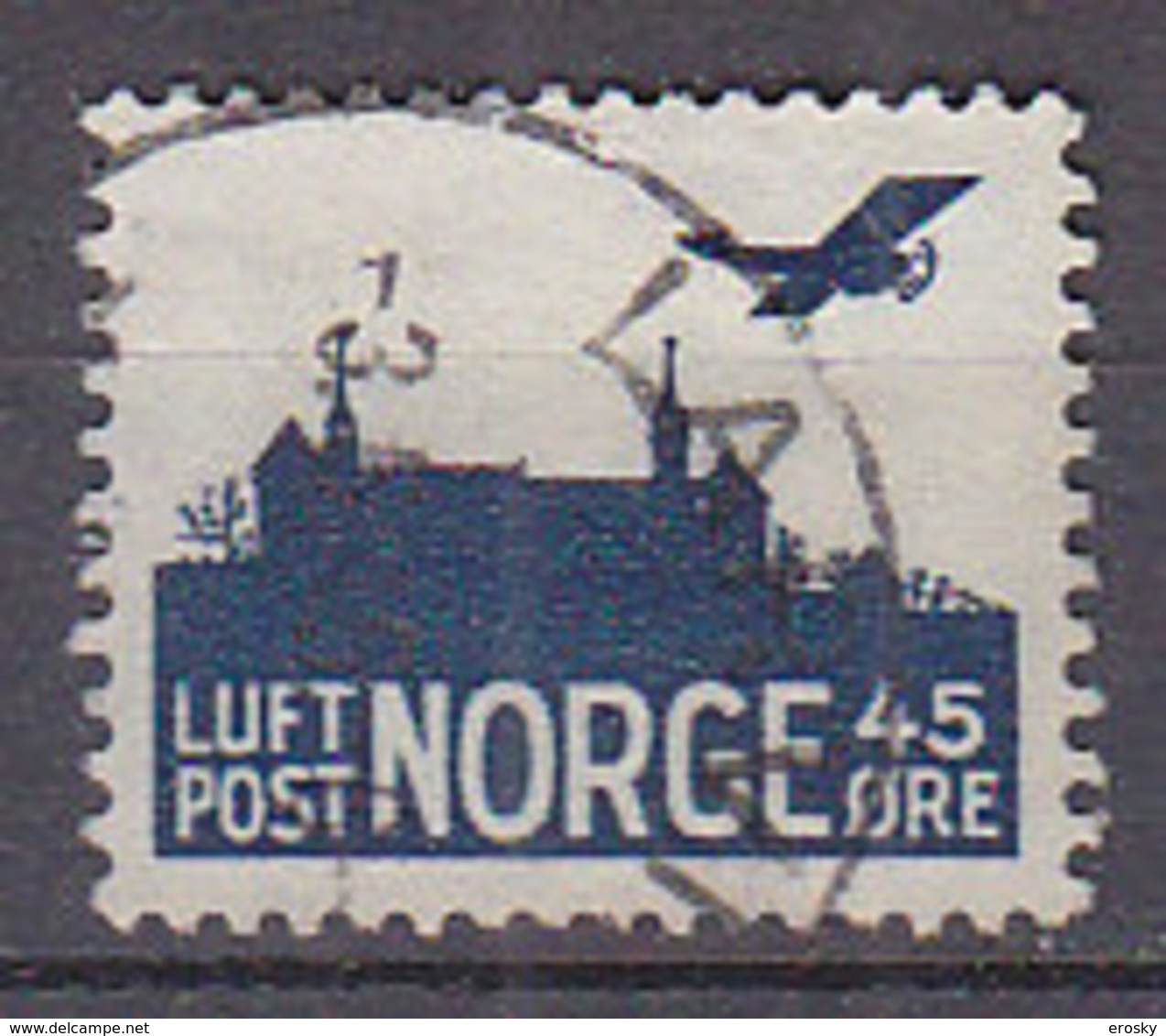 Q8102 - NORWAY NORVEGE Aerienne Yv N°2 - Usados