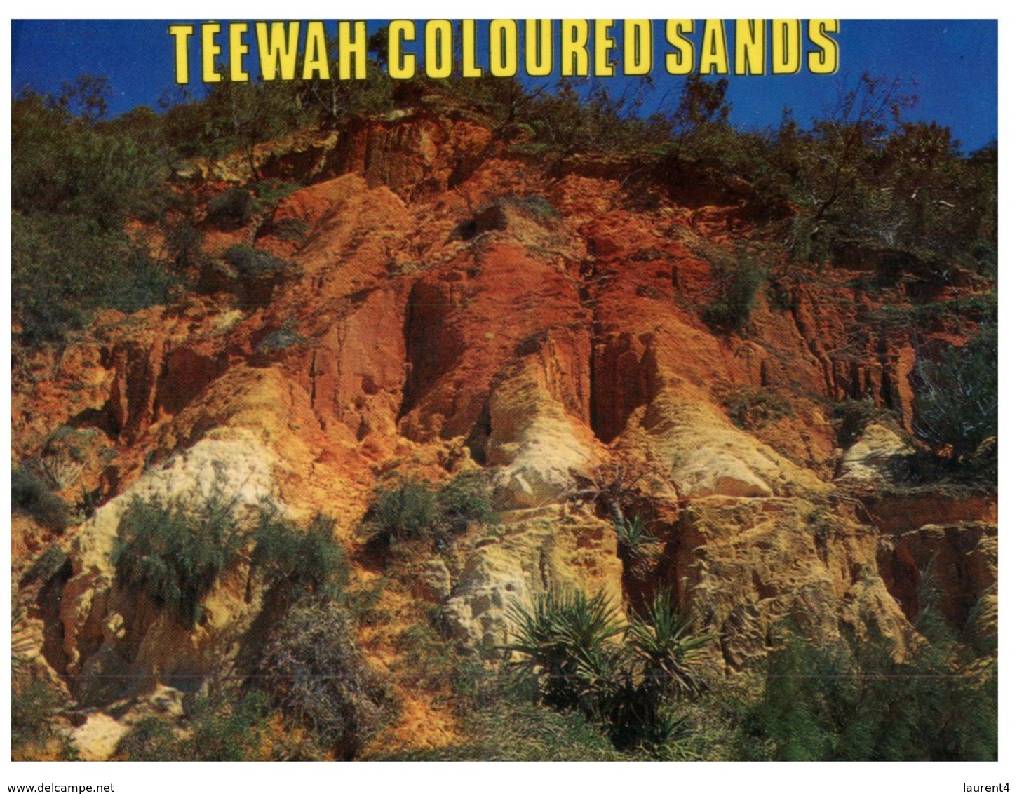 (400) Australia - (with Stamp At Back Of Postcard) QLD - Teewah Coloured Sands (1960's) - Sunshine Coast