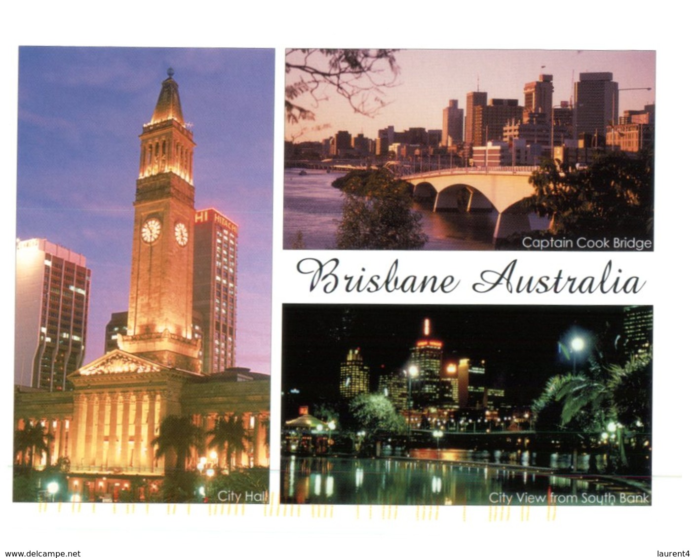 (400) Australia - (with Stamp At Back Of Postcard) QLD - Brisbane - Brisbane