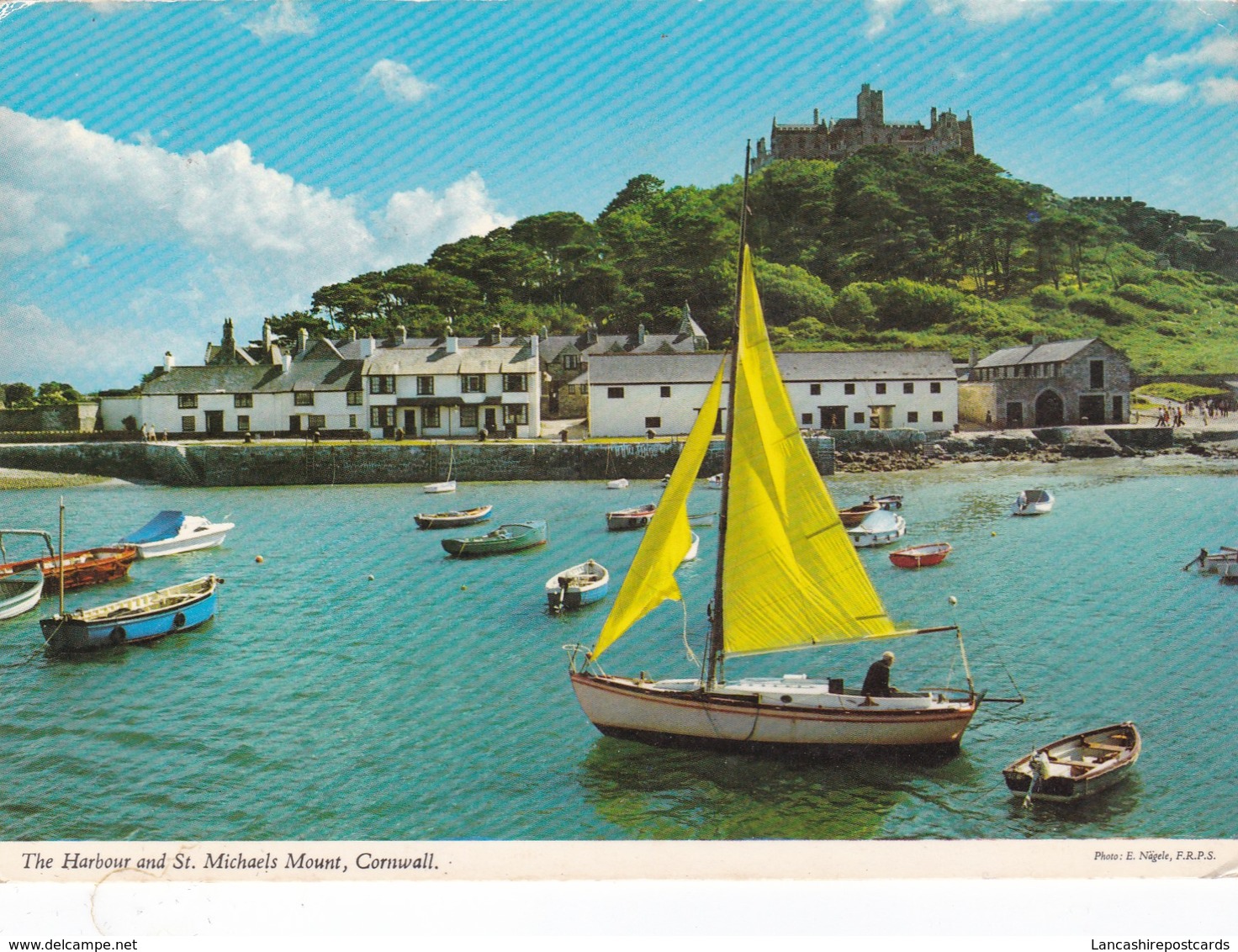 Postcard St Michael's Mount Cornwall  [ John Hinde ] My Ref  B22831 - St Michael's Mount