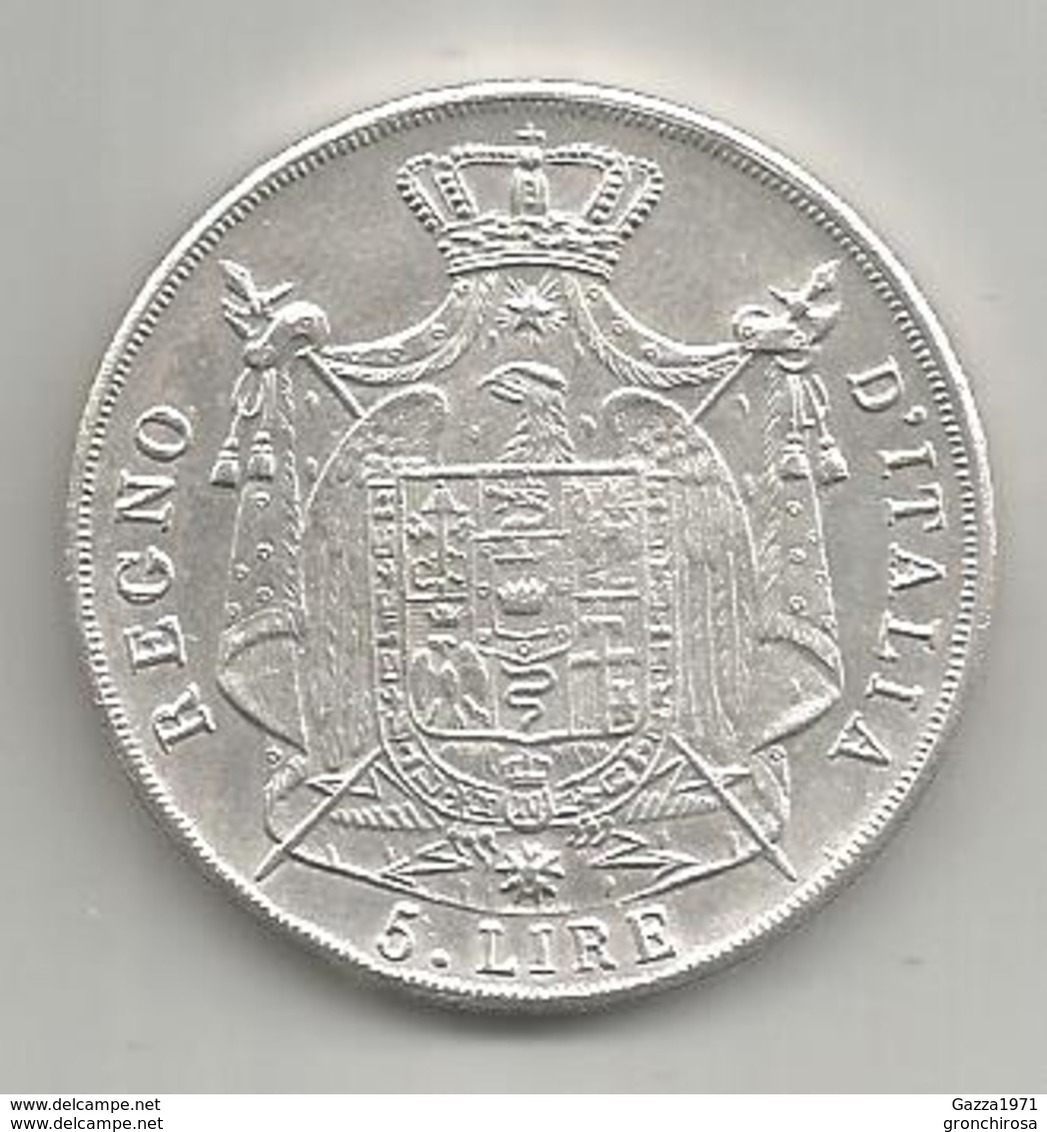 Italia, Napoleone I Imperatore E Re, 5 Lire Ag., 1812M. Riconio, Restrike. - Sonstige & Ohne Zuordnung