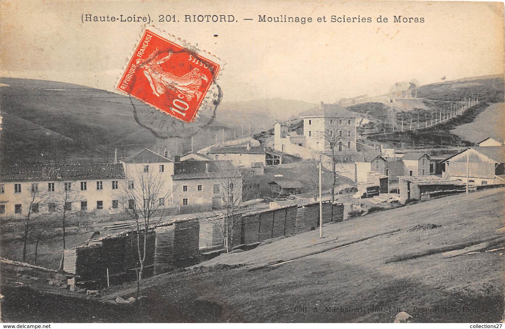 43-RIOTORD- MOULINAGE ET SCIERIES DE MORAS - Autres & Non Classés