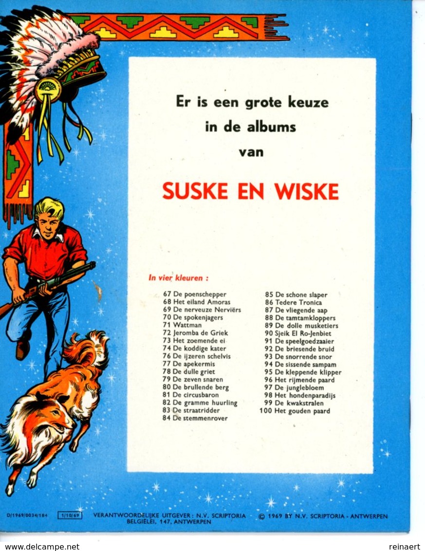 Bessy - De Wreker (1ste Druk) 1969 - Bessy