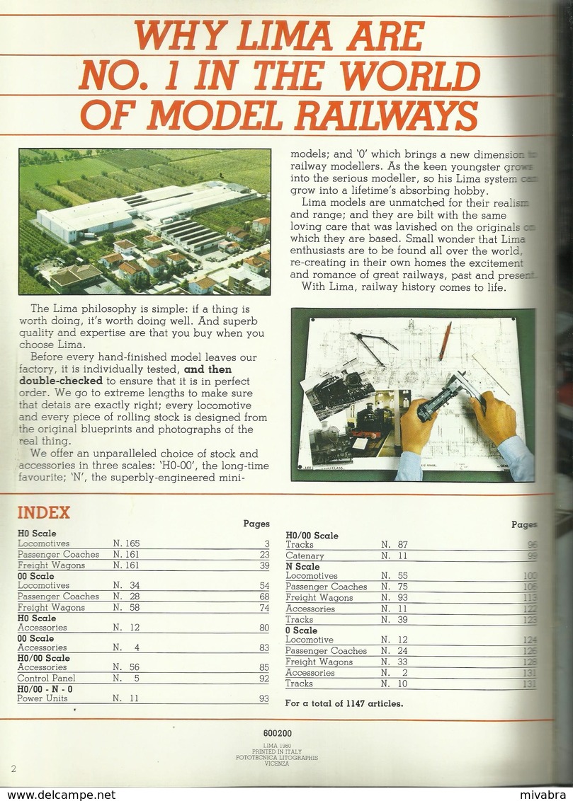 LIMA RAILWAYS - THE INTERNATIONAL COLLECTION - LIMA MODELS 1st EDITION 1980  Lokomotives Locomotives Modelbahn Railroad - Inglese