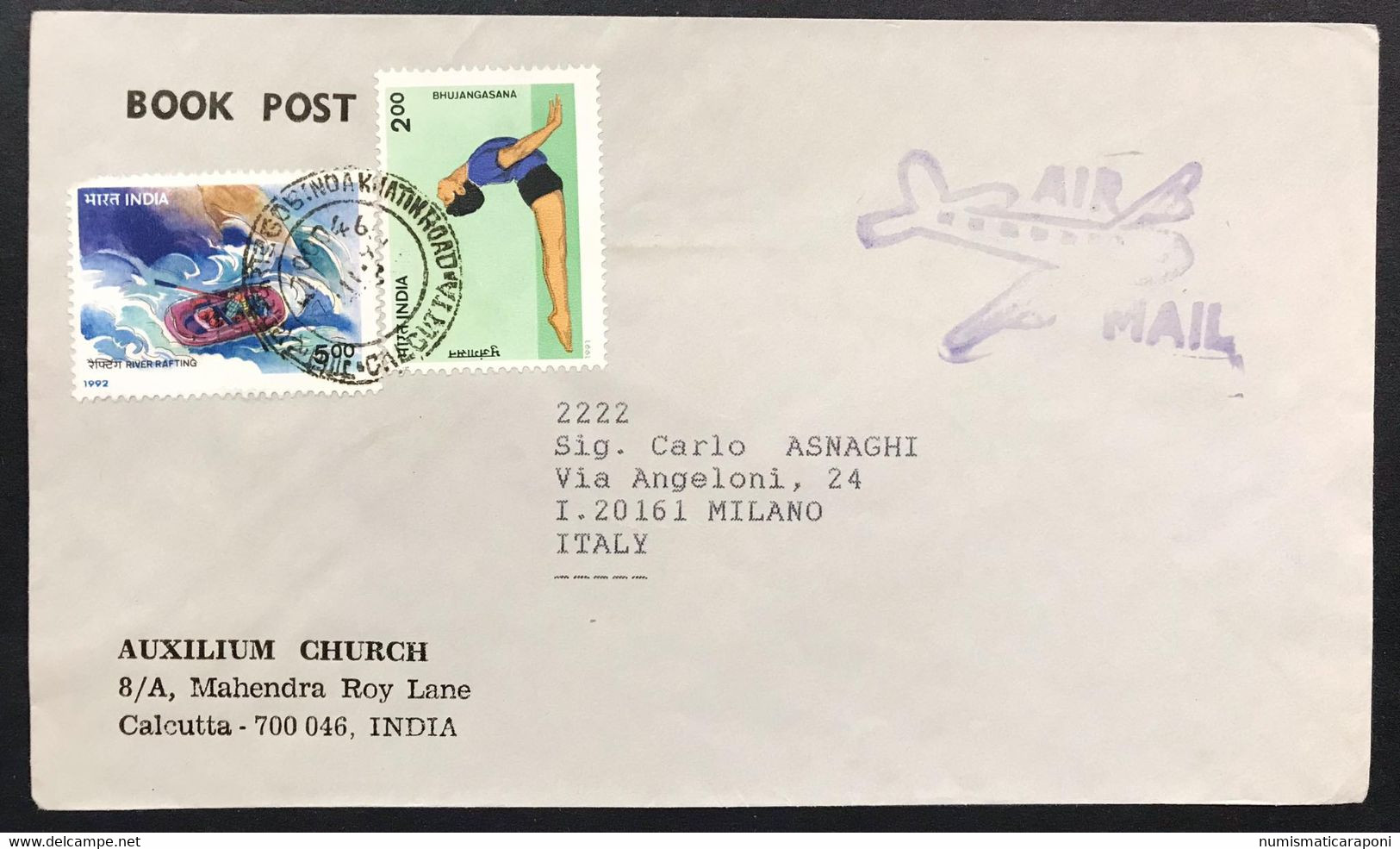 india lotto 21 esemplari posta aerea air mail con commemorativi anni 80-90 su busta cod.bu.011