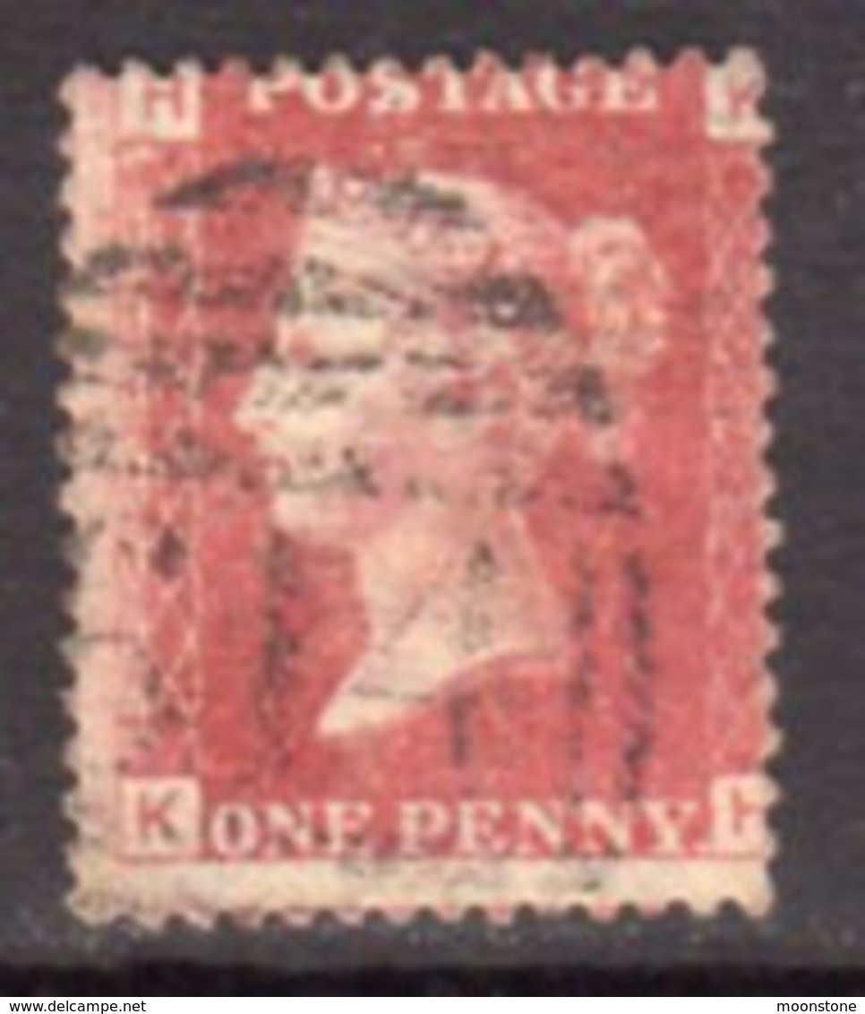 Great Britain GB QV 1858-79 1d Plate 72, Corner Letters KH, Used, SG 43-4 - Oblitérés