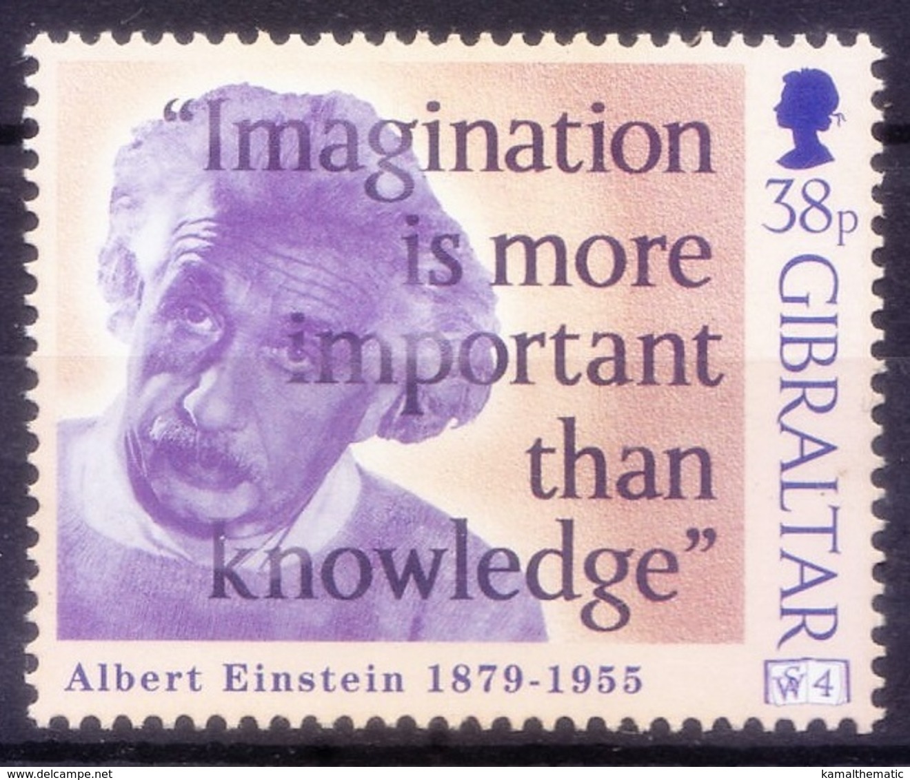 Gibraltar 1998 MNH, Einstein, Nobel Physics - Albert Einstein