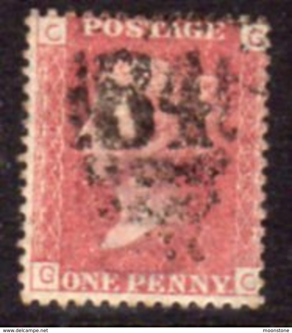 Great Britain GB QV 1858-79 1d Plate 160, Corner Letters GC, Used, SG 43-4 - Oblitérés