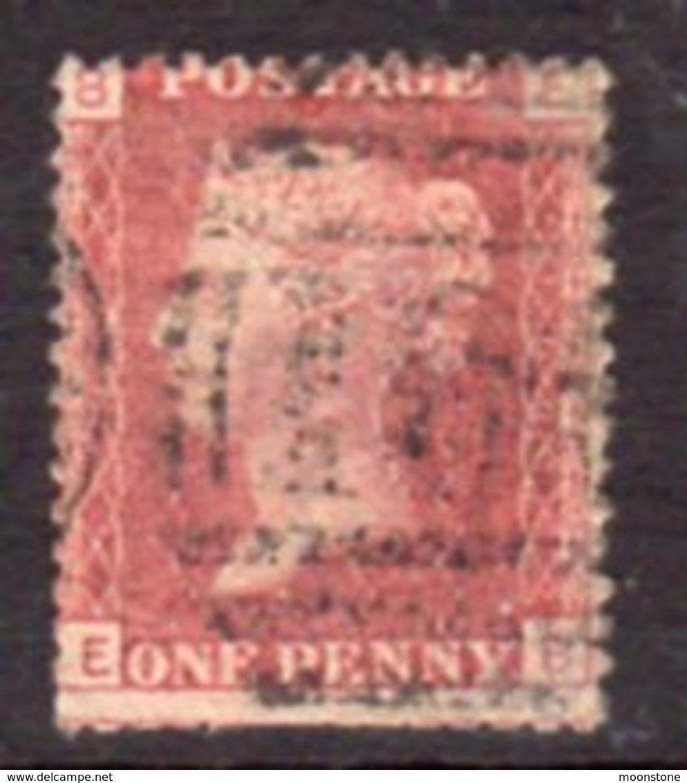 Great Britain GB QV 1858-79 1d Plate 166, Corner Letters EB, Used, SG 43-4 - Oblitérés